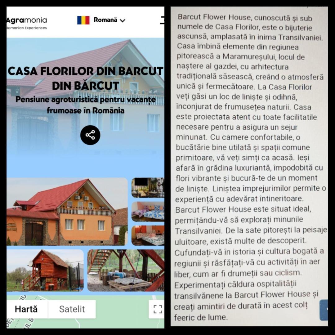 Casa Florilor Barcutアパートメント エクステリア 写真